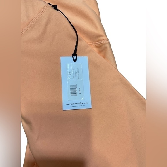 Nwt Weworewhat Lace Up Biker Bike Shorts Size Extra Small Peach Cobbler - Picture 7 of 15